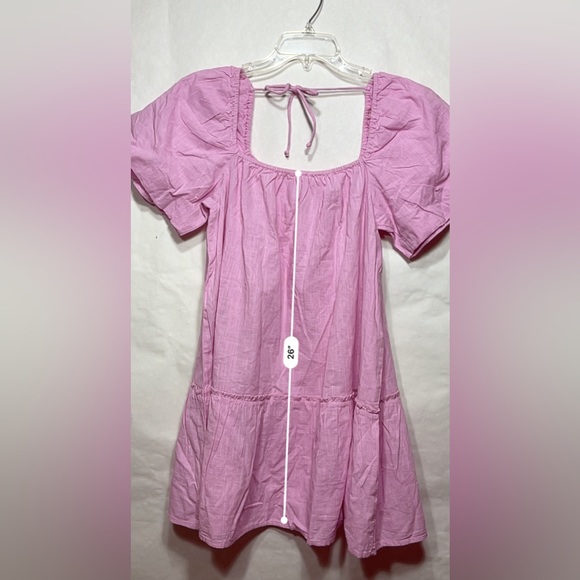 Cotton On Harlow Full Sleeve Pink Mini Dress 🎀🤍🔲 - Picture 9 of 10